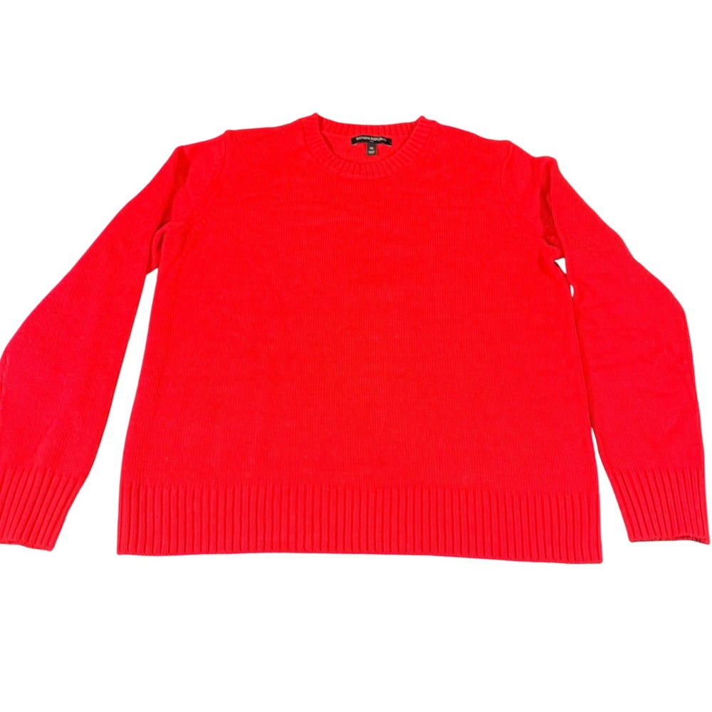 Banana Republic Womens Berry Crewneck Knit Sweater Size M‎ Long Sleeve